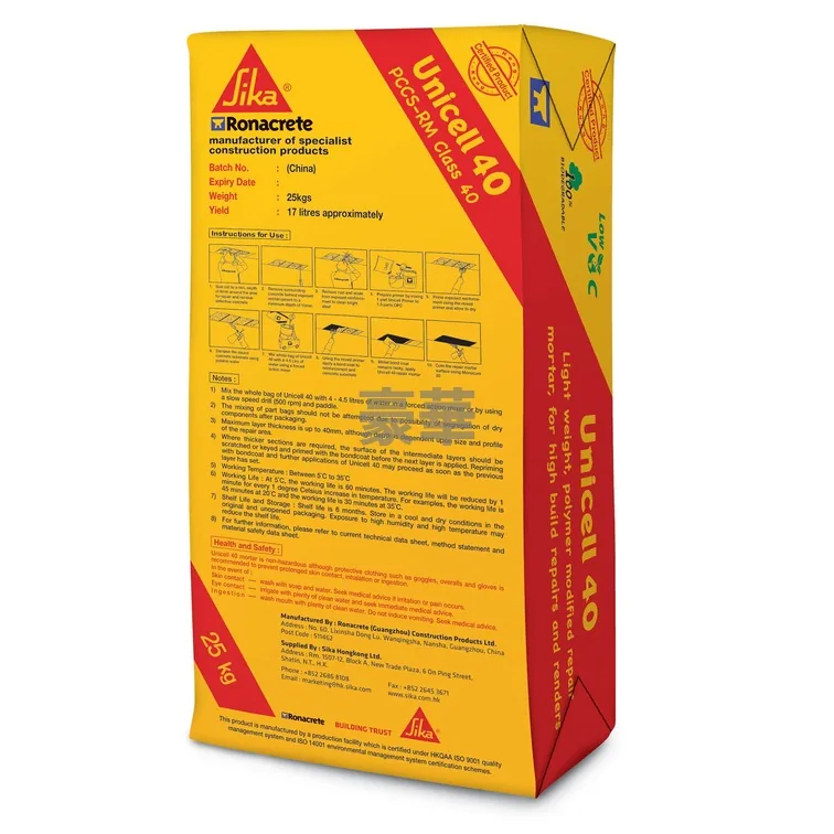 Ronacrete Unicell 40 Lightweight Concrete Repair Mortar